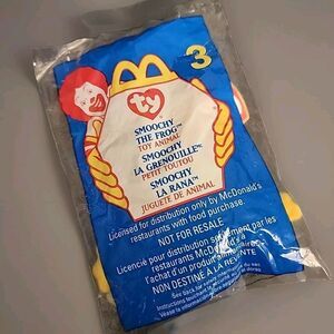 Smoochy the‎ Frog #3 McDonald's ty Teenie Beanie Babies 1999 Sealed